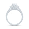 Thumbnail Image 2 of Monique Lhuillier Bliss Oval-Cut Lab-Created Diamond Halo Engagement Ring 1-5/8 ct tw 18K White Gold