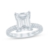 Thumbnail Image 0 of Monique Lhuillier Bliss Emerald-Cut Lab-Created Diamond Engagement Ring 3-1/2 ct tw 18K White Gold