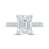 Thumbnail Image 3 of Monique Lhuillier Bliss Emerald-Cut Lab-Created Diamond Engagement Ring 3-1/2 ct tw 18K White Gold