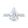 Thumbnail Image 3 of Monique Lhuillier Bliss Pear-Shaped Lab-Created Diamond Engagement Ring 3-1/2 ct tw 18K White Gold