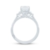 Thumbnail Image 3 of Monique Lhuillier Bliss Emerald-Cut Lab-Grown Diamond Engagement Ring 2-1/4 ct tw 18K White Gold