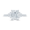 Thumbnail Image 3 of Monique Lhuillier Bliss Emerald-Cut Lab-Created Diamond Engagement Ring 2-1/4 ct tw 18K White Gold