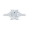 Thumbnail Image 4 of Monique Lhuillier Bliss Emerald-Cut Lab-Grown Diamond Engagement Ring 2-1/4 ct tw 18K White Gold