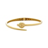 Thumbnail Image 0 of Italian Brilliance Diamond-Cut Snake Bangle Bracelet 14K Yellow Gold