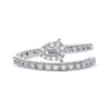 Thumbnail Image 2 of Baguette-Cut Diamond Flex Ring 1/4 ct tw 10K White Gold & Titanium Size 6