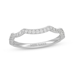 Neil Lane Diamond Contour Wedding Ring 1/4 ct tw 14K White Gold