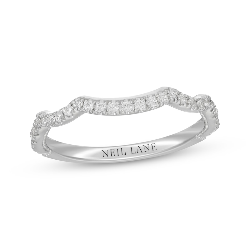 Main Image 7 of Neil Lane Diamond Contour Wedding Ring 1/4 ct tw 14K White Gold