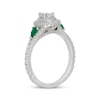 Thumbnail Image 5 of Neil Lane Pear-Shaped Diamond & Natural Emerald Engagement Ring 7/8 ct tw 14K White Gold