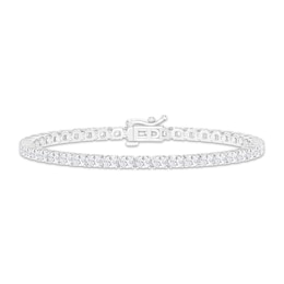 KAY Lab-Grown Diamonds Oval-Cut Tennis Bracelet 5 ct tw 14K White Gold 7.25"
