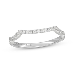 Neil Lane Contour Diamond Wedding Band 1/4 ct tw 14K White Gold