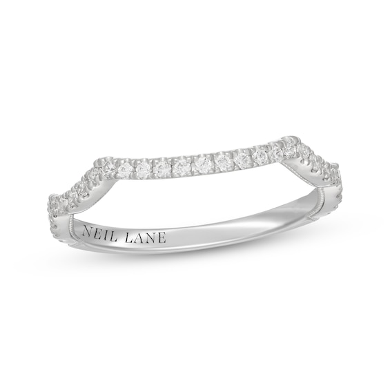 Neil Lane Contour Diamond Wedding Band 1/4 ct tw 14K White Gold