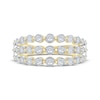 Thumbnail Image 3 of Now + Forever Diamond Three-Row Anniversary Ring 1/4 ct tw 14K Yellow Gold