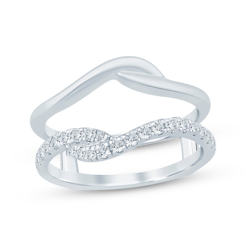 Main Image 1 of Now + Forever Diamond Twist Enhancer Ring 1/3 ct tw 14K White Gold
