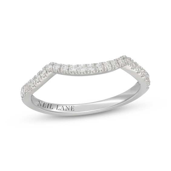 Neil Lane Diamond Contour Wedding Band 1/5 ct tw 14K White Gold