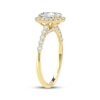 Thumbnail Image 2 of Now + Forever Lab-Grown Diamonds Oval-Cut Halo Engagement Ring 1-1/2 ct tw 14K Yellow Gold