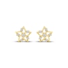 Thumbnail Image 2 of Diamond Flower Stud Earrings 1/10 ct tw 10K Yellow Gold