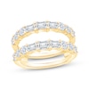Thumbnail Image 1 of Now + Forever Lab-Grown Diamonds Emerald-Cut & Round-Cut Enhancer Ring 2 ct tw 14K Yellow Gold