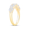 Thumbnail Image 2 of Now + Forever Marquise & Round-Cut Diamond Anniversary Ring 1-1/5 ct tw 14K Yellow Gold