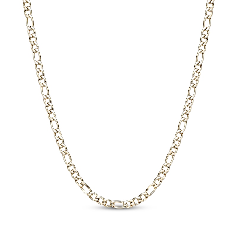 Main Image 1 of Figaro Chain Necklace 6mm Yellow Ion-Plated Solid Stainless Steel 24&quot;