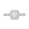 Thumbnail Image 3 of Neil Lane Premiere Princess-Cut Diamond Double Halo Engagement Ring 1-1/8 ct tw 14K White Gold