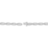 Thumbnail Image 3 of Diamond Boat Link Bracelet 1 ct tw 10K White Gold 7.25"