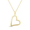 Thumbnail Image 1 of Tilted Open Heart Necklace 10K Yellow Gold 18"