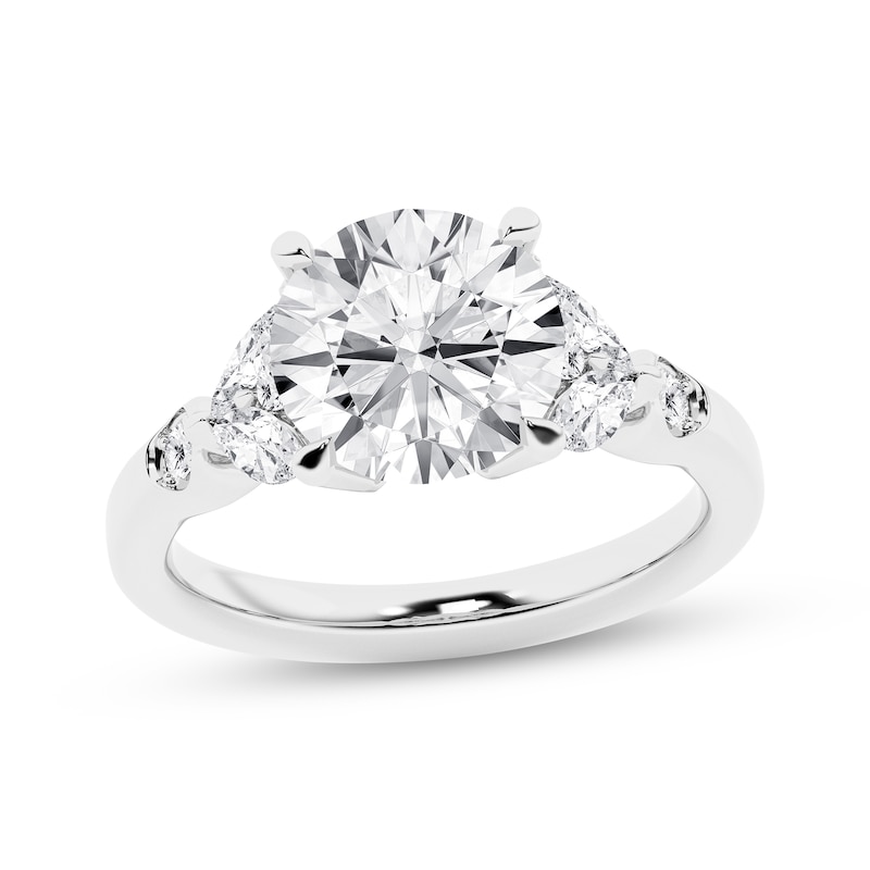 Main Image 1 of Now + Forever Lab-Grown Diamonds Round-Cut Engagement Ring 3-1/2 ct tw 14K White Gold