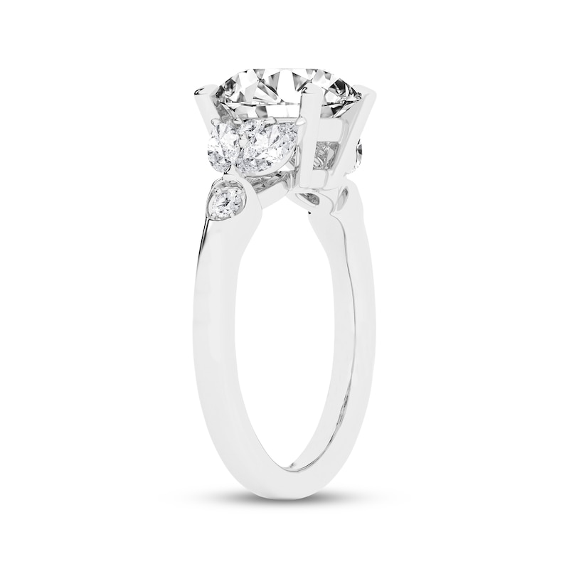 Main Image 2 of Now + Forever Lab-Grown Diamonds Round-Cut Engagement Ring 3-1/2 ct tw 14K White Gold