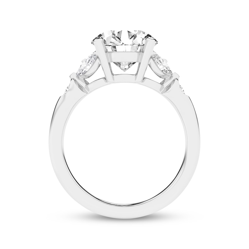 Main Image 3 of Now + Forever Lab-Grown Diamonds Round-Cut Engagement Ring 3-1/2 ct tw 14K White Gold