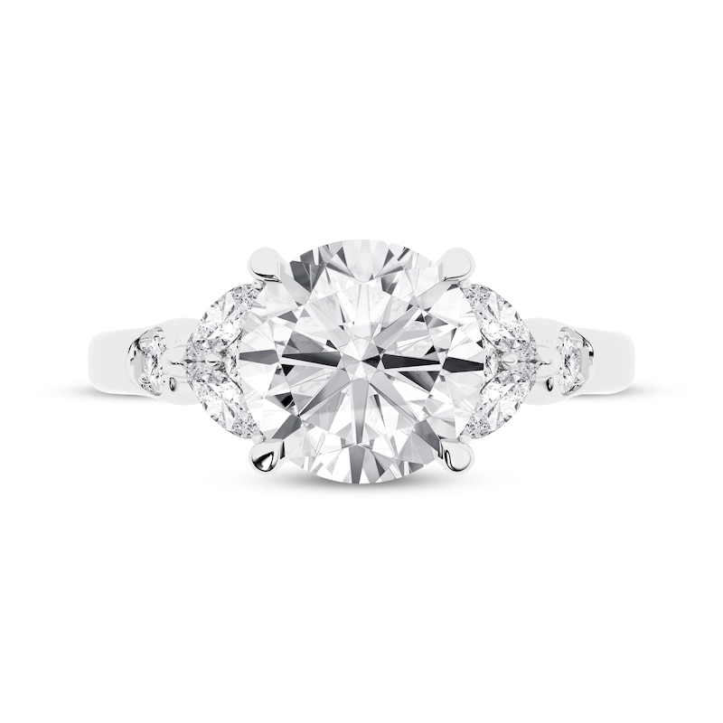 Main Image 4 of Now + Forever Lab-Grown Diamonds Round-Cut Engagement Ring 3-1/2 ct tw 14K White Gold