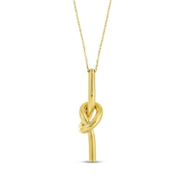 Knot Necklace 10K Yellow Gold 18"