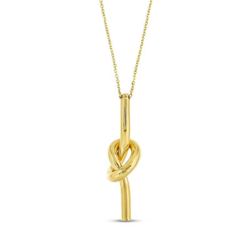Main Image 1 of Knot Necklace 10K Yellow Gold 18"
