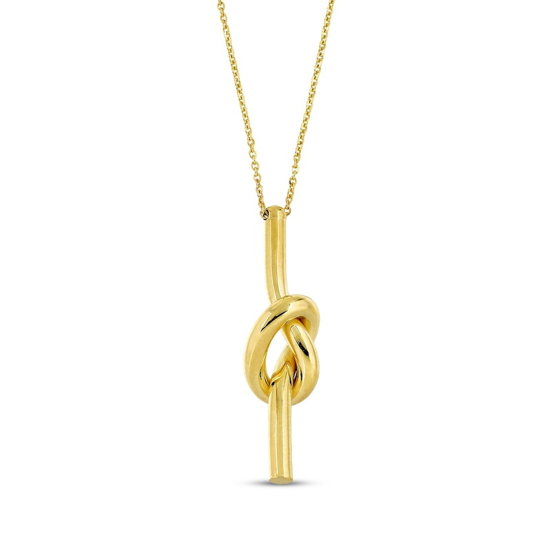Main Image 2 of Knot Necklace 10K Yellow Gold 18"