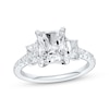 Thumbnail Image 1 of Memories Moments Magic Radiant-Cut Lab-Grown Diamond Three-Stone Engagement Ring 3 ct tw 14K White Gold