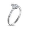 Thumbnail Image 2 of Now + Forever Pear-Shaped Diamond Halo Engagement Ring 1/3 ct tw 14K White Gold