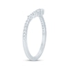 Thumbnail Image 2 of Now + Forever Diamond Graduated Contour Anniversary Ring 1/4 ct tw 14K White Gold