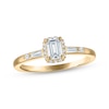 Thumbnail Image 1 of Now + Forever Emerald-Cut Diamond Halo Engagement Ring 5/8 ct tw 14K Yellow Gold