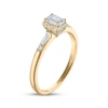 Thumbnail Image 2 of Now + Forever Emerald-Cut Diamond Halo Engagement Ring 5/8 ct tw 14K Yellow Gold