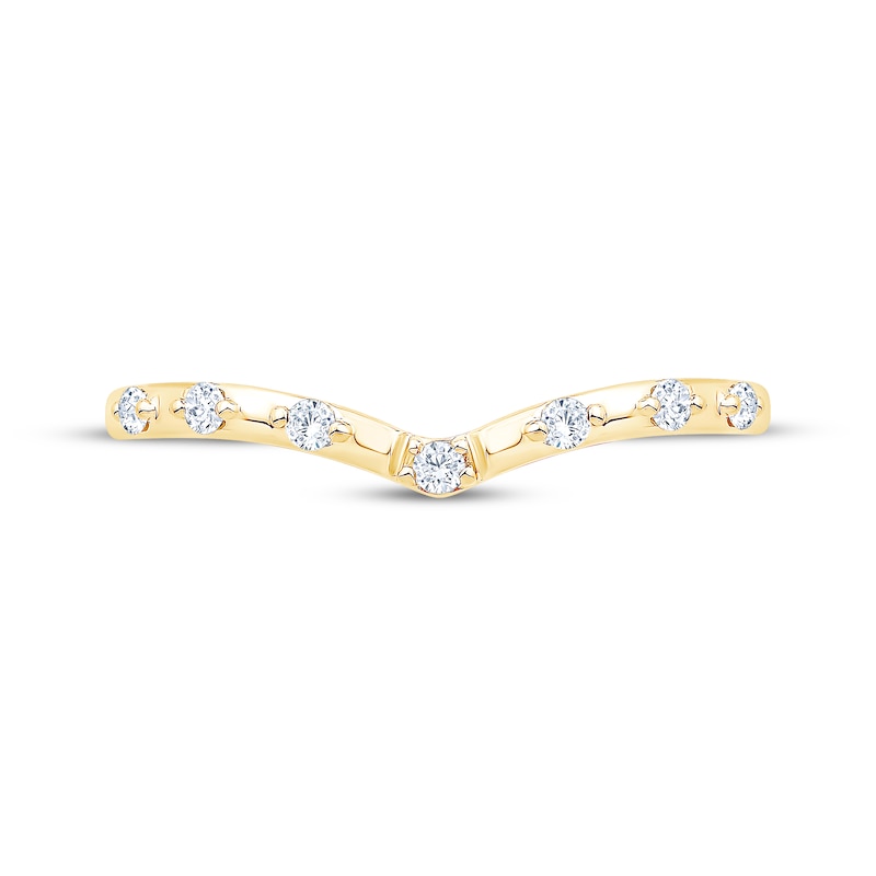 Main Image 3 of Now + Forever Diamond Contour Anniversary Ring 1/10 ct tw 14K Yellow Gold