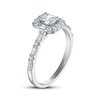 Thumbnail Image 2 of Now + Forever Certified Emerald-Cut Diamond Halo Engagement Ring 3/4 ct tw Platinum