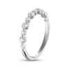 Thumbnail Image 2 of Now + Forever Certified Diamond Alternating Anniversary Ring 1/2 ct tw Platinum