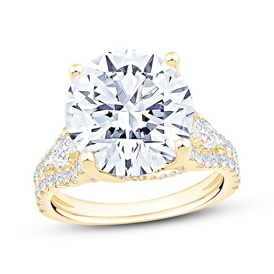 Lab-Grown Diamonds Round-Cut Engagement Ring 6 ct tw 14K Yellow Gold