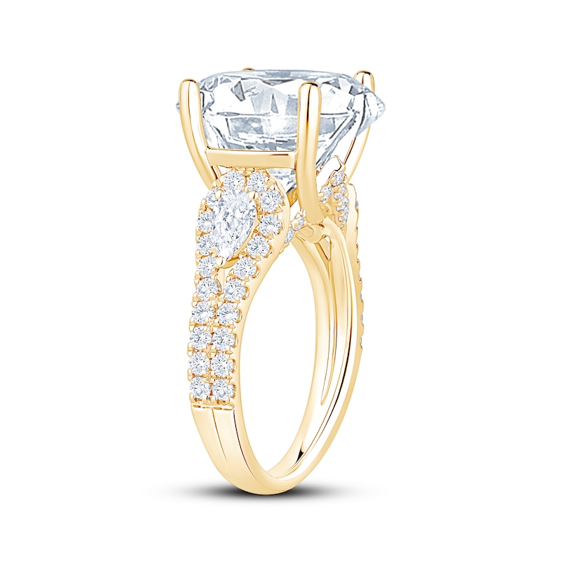 Main Image 2 of Lab-Grown Diamonds Round-Cut Engagement Ring 6 ct tw 14K Yellow Gold