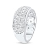 Thumbnail Image 2 of Now + Forever Lab-Grown Diamonds Three-Row Anniversary Ring 2 ct tw 14K White Gold