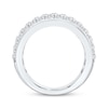 Thumbnail Image 3 of Now + Forever Lab-Grown Diamonds Three-Row Anniversary Ring 2 ct tw 14K White Gold