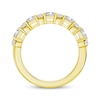 Thumbnail Image 3 of Now + Forever Lab-Grown Diamonds Round & Emerald-Cut Anniversary Ring 2 ct tw 14K Yellow Gold