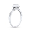 Thumbnail Image 2 of Now + Forever Princess-Cut Diamond Halo Engagement Ring 1/4 ct tw 14K White Gold