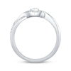 Thumbnail Image 3 of KAY Lab-Grown Diamonds Multi-Stone Marquise-Shaped Promise Ring 1/5 ct tw Sterling Silver