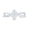 Thumbnail Image 4 of KAY Lab-Grown Diamonds Multi-Stone Marquise-Shaped Promise Ring 1/5 ct tw Sterling Silver