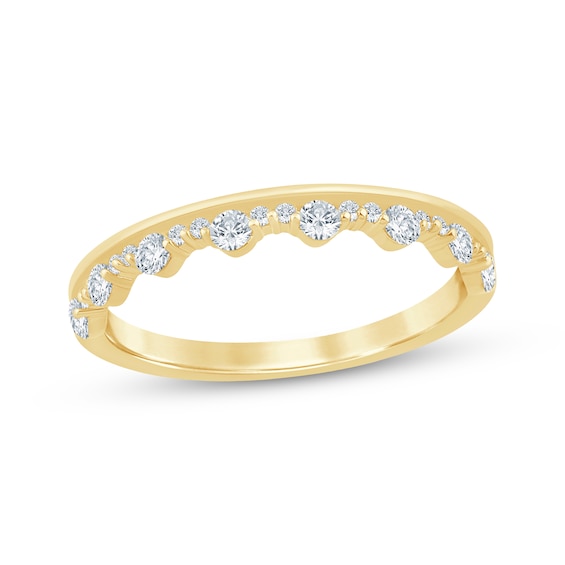 Now + Forever Lab-Grown Diamonds Stackable Anniversary Ring 1/3 ct tw 14K Yellow Gold
